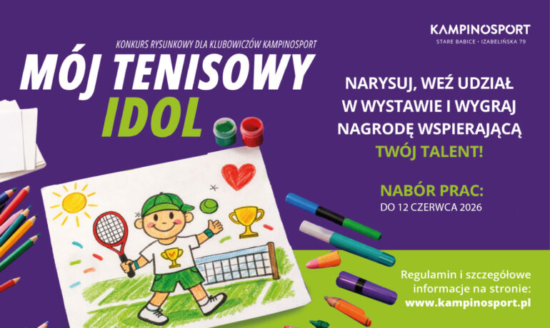 Mój  Tenisowy Idol – konkurs rysunkowy